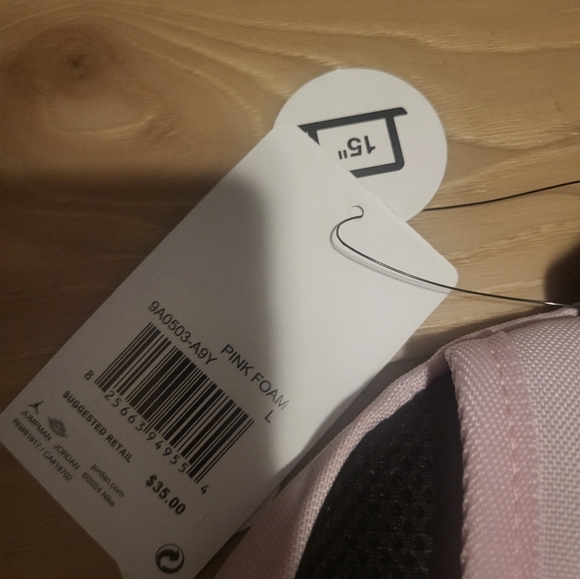 Nike - Pink and Black Air Jordan Backpack - Picture 6 of 6